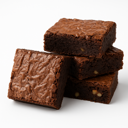 Crackly Top Brownies with Walnuts
